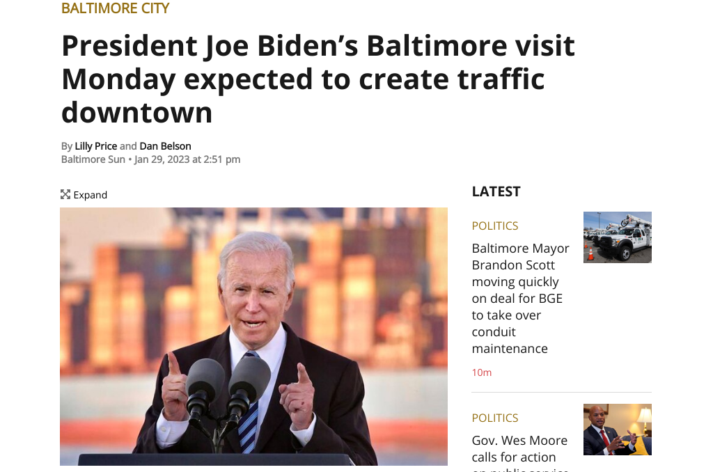 Biden Kicks Off $6 Billion Rail Tunnel Reconstruction Project in Baltimore