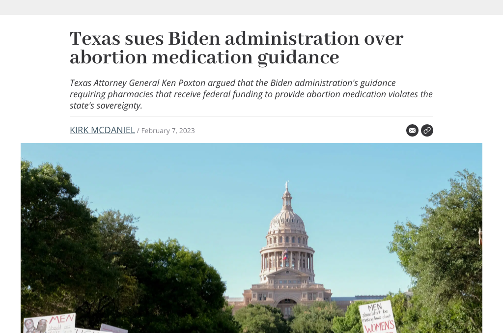Texas AG Paxton Joins Mississippi in Suing U.S. Department of Veterans Affairs Over Abortion Rule